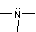 N with 3 bonds and lone pair
